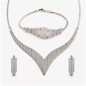 نیم ست طلا 18 عیار زنانه مایا ماهک مدل MS0775 