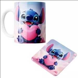 ماگ مدل استیچ کد 58 به همراه زیر لیوانی