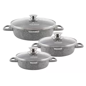 سرویس تابه 6 پارچه لایف اسمایل مدل LIFEP7STSHR-6-2