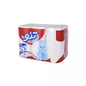  دستمال حوله ای تنو مدل soft 88 بسته 6 عددی