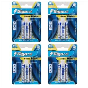 باتری قلمی گیگاسل مدل Super Alkaline LR6 بسته 8 عددی