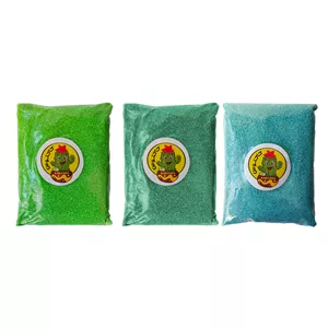 شن تزیینی کاکتوس مدل آموزشی طرح رنگی وزن 500 گرم بسته 3 عددی