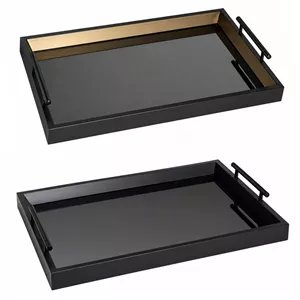 سینی دسته دار کد DH-1002 سایز 40*30 سانتی متر بسته 2 عددی