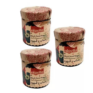 معجون سیاه دانه و عناب و قهوه نایجلا - 320 گرم بسته 3 عددی