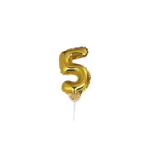 بادکنک فویلی مدل عدد روی کیک شماره 5 کد NH-1