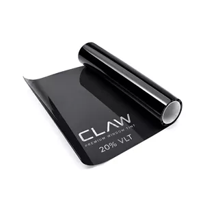 برچسب دودی شیشه خودرو کلاو مدل ضد خش 20 درصد آنتی یووی یک لایه کد claw-tat-20-1 رول 4 متری