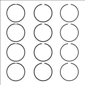 رینگ پیستون رینگ خودرو پارس مدل RKP-EF7-STD مناسب برای سمند و دنا بسته 12 عددی