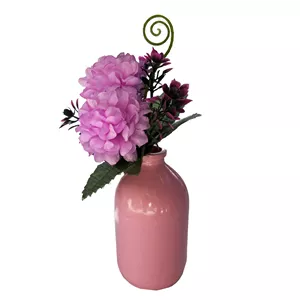 گلدان به همراه گل مصنوعی مدل داوودی و پیچک