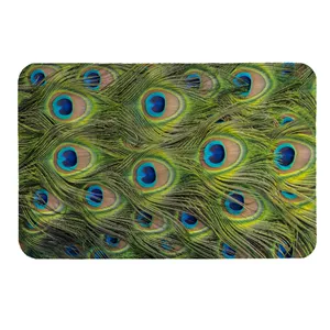  پادری طرح پر طاووس کد 5155 سایز 60 × 40 سانتی‌متر