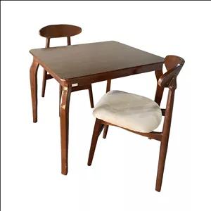 میز و صندلی ناهارخوری دو نفره گالری چوب آشنایی مدل Gh-Van-Lornt2