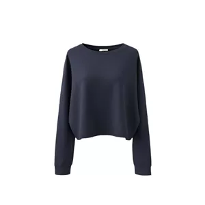 کراپ بلوز آستین بلند یقه گرد زنانه سرژه مدل 243132