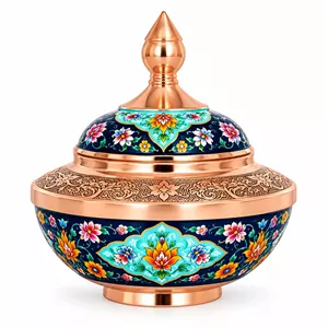 قندان مسی آقاجانی مدل سلجوقی کد 267