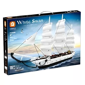 ساختنی فارنج 1672 قطعه مدل کشتی بادبانی طرح White Swan کد FC 6006