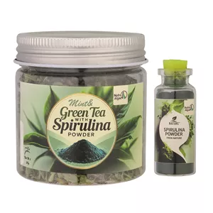 چای سبز-نعنامدل نوتروآلگ 30 گرم به همراه پودر اسپیرولینا - 8 گرم