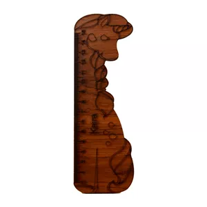 خط کش 15 سانتی متری کایرا مدل چوبی طرح یونیکورن