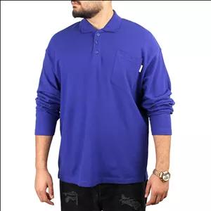 پولوشرت آستین بلند یقه برگردان مردانه مدل ABDKM