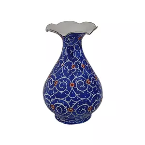 گلدان میناکاری مسی مدل ارغوان کد 1047 