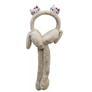 گوش گیر زمستانی بچگانه مدل پمپی طرح کیتی کد 002