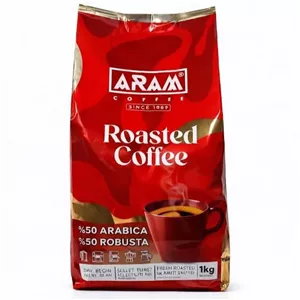 دانه قهوه 50 درصد عربیکا 50 درصد روبوستا قهوه آرام - 1001 گرم 