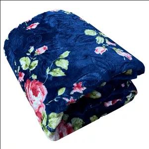 پتو 1 نفر هنرمند مدل گل ابریشمی  سایز 220x160 سانتی‌متر