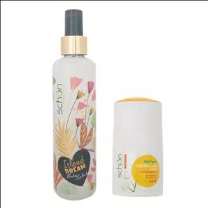 بادی اسپلش زنانه شون مدل Island Dream حجم 220 میلی لیتر به همراه رول ضد تعریق زنانه شون مدل Silk Petal حجم 50 میلی لیتر