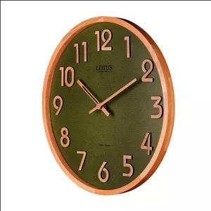 ساعت دیواری کوارتز لوتوس مدل WD-1326-WAL/GREEN