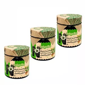 معجون سیاه دانه هل دارچین زنجبیل نایجلا - 320 گرم بسته 3 عددی