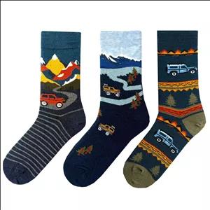 جوراب ساق بلند زنانه ال سون مدل سفر کمپینگ کد PH1093 بسته 3 عددی