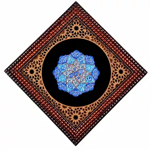 تابلو بشقاب میناکاری مسی مدل A-8  