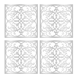 تایل سقفی مدل ارتمیس کد 10 سایز 60x60 سانتی متر مجموعه 4 عددی