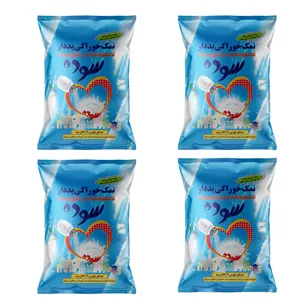 نمک تصفیه شده یددار سوده - 1000 گرم بسته 4 عددی