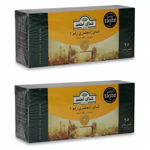 چای سیاه انگلیسی کیسه‌ای چای احمد دو بسته 25 عددی
