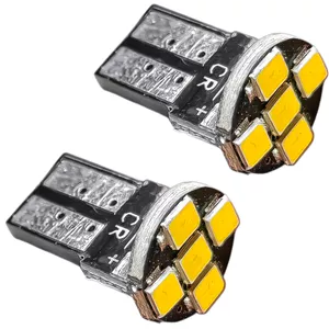 لامپ چراغ کوچک سکن شب رو و پلاک عقب خودرو فورس مدل 5 تایی کد SMD.Limo.YLW پایه تک کنتاکت بسته 2 عددی