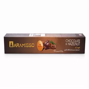 کپسول قهوه اسپرسو با طعم شکلات و فندق قهوه آرام - 55 گرم بسته 10 عددی