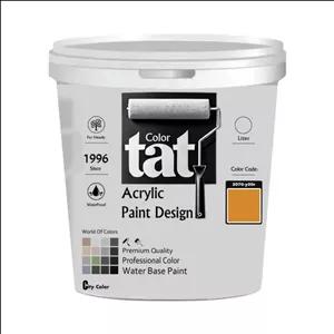 رنگ زرد کاترپیلار مات اکرولیک تات کد 2070-y20r حجم 1 لیتر