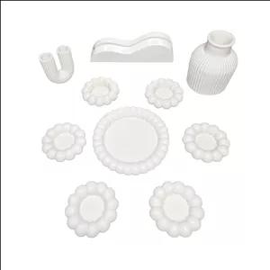 مجموعه ظروف هفت سین 10 پارچه مدل مروارید کد 02