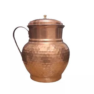 پارچ مسی مدل باغی طرح دربدار