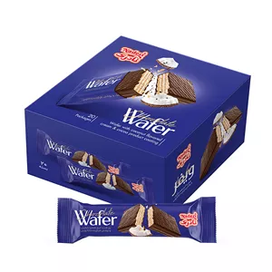 ویفر روکش دار نارگیل و کاکائو نادری - 30 گرم بسته 20 عددی 