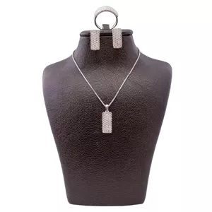 نیم ست نقره زنانه مدل پرنس 9086