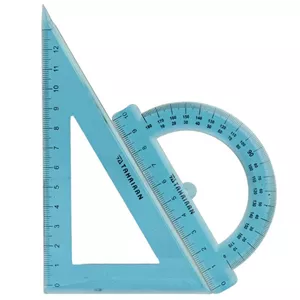 ست گونیا و نقاله تحریران مدل ژله ای بسته 24 عددی 