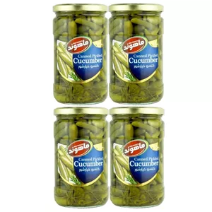 خیارشور سوپر ویژه نمکی ماهوند - 660 گرم مجموعه چهار عددی