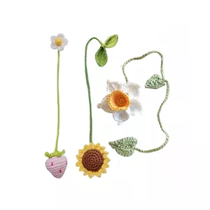 نشانگر کتاب بافتنی مدل گلها مجموعه 3عددی