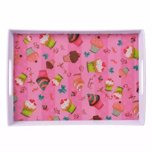 سینی دسته دار مهروز مدل 9992 cup cake سایز 22*32 سانتی متر