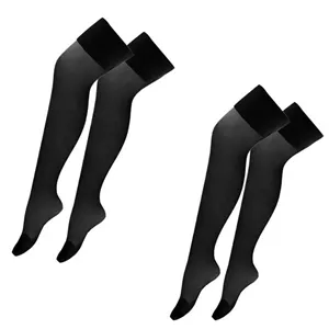 جوراب ساق بلند زنانه هانی مدل پارازین 1.20 بسته 2 عددی