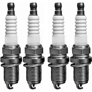 شمع خودرو فورس مدل تک پلاتین کد GradeA  پایه کوتاه مناسب برای رنو سیمبل بسته 4 عددی