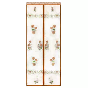 پرده مگنتیک مجیک مش مدل گل سایز 210x100 سانتی متر