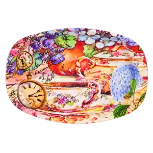 سینی مهروز مدل 6650 ساعت سایز 14×22 سانتی متر