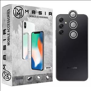 محافظ لنز دوربین مسیر مدل رینگی نگین دار مناسب برای گوشی موبایل سامسونگ Galaxy A54 5G