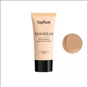 کرم پودر مایع SPF15 تاپ فیس مدل اسکین ویر شماره 005 مناسب پوست چرب و مختلط حجم 30 میلی لیتر