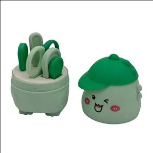 ست ناخن گیر کودک مدل دایناسور کلاهدار مجموعه 4 عددی